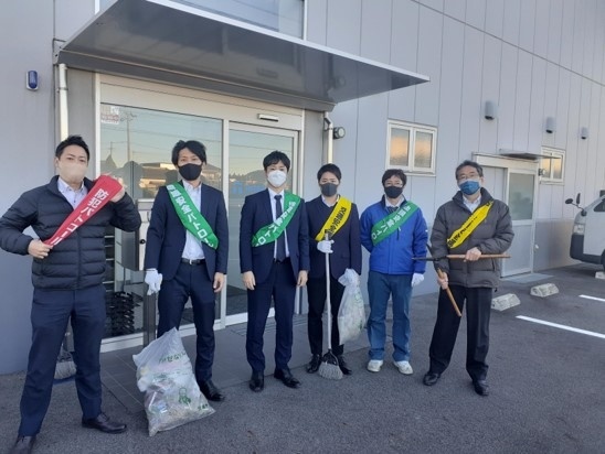 冬季交通安全キャンペーン及び清掃活動＠安城営業所
