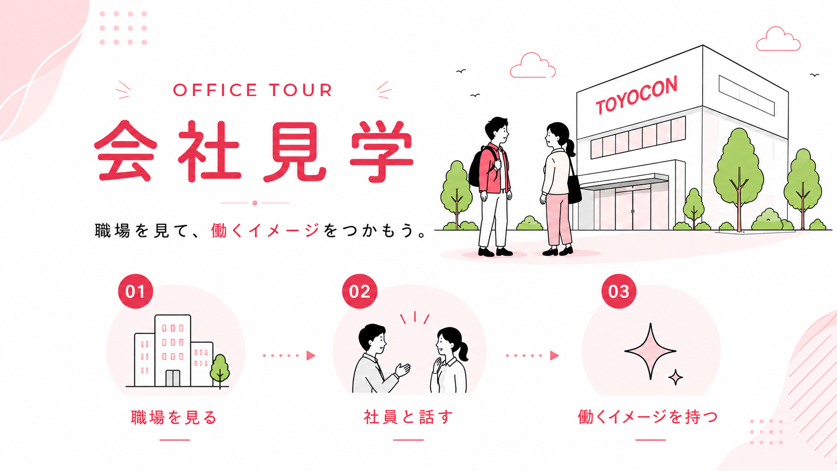 会社見学イラスト